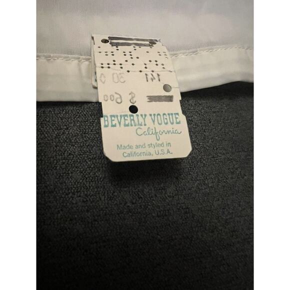 Vintage Half Taffeta Nylon Slip BEVERLY VOGUE White Lace Skirt Saver Sz 26 NWT - Picture 6 of 8